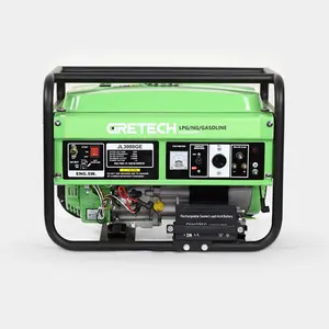 Small gas generator Gretech 2.5kW LPG/NG/Gasoline Generator,portable