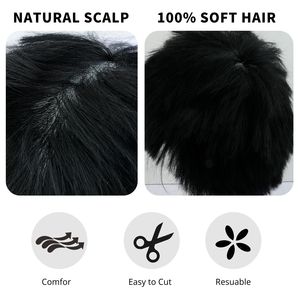 Tête d'<span class=keywords><strong>apprentissage</strong></span> magique de haute qualité en Fiber synthétique résistant à la chaleur formation de cheveux tête masculine Mannequin de <span class=keywords><strong>coiffure</strong></span> pour la <span class=keywords><strong>coiffure</strong></span> - Product Image 5