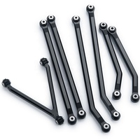 Kit de liens de châssis en aluminium CNC à haute dégaine, pièces de mise à niveau pour crawler RC 1/24