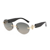 Lunettes de soleil unisexes à clipser sur le nez, sans monture, légères, UV400, verres colorés, Matrix Morpheus Mini, sans cadre, vintage, PC