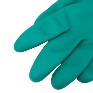 NMSHIELD Guantes resistentes a productos químicos personalizados Guantes industriales de nitrilo verde Guantes DE TRABAJO impermeables - Product Image 2