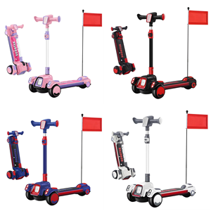 Nouvelle Arrivée Trottinette Musicale de Sport en Plein Air pour Enfants avec <span class=keywords><strong>3</strong></span> Grandes <span class=keywords><strong>Roues</strong></span> Lumineuses – Trottinette pour Tout-Petits Garçons et Filles - Product Image 3