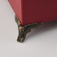 Protections d'angle en bronze pour boîtes cadeaux en bois, boîtes à bijoux, pieds de boîte, moulures décoratives en relief, supports triangulaires décoratifs