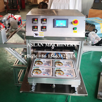 Machine à sceller les plateaux en plastique PP de table Machine à emballer les plateaux en papier d'aluminium pour aliments prêts Machine à emballer les bols d'aliments