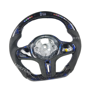 Volante de Fibra de Carbono con LED RPM Personalizado y Escamas Azules Forger para <span class=keywords><strong>BMW</strong></span> G30 G20 M5 F90 <span class=keywords><strong>M8</strong></span> X3M X4M X5M X6M F40 F44 F97 F95 - Product Image 2