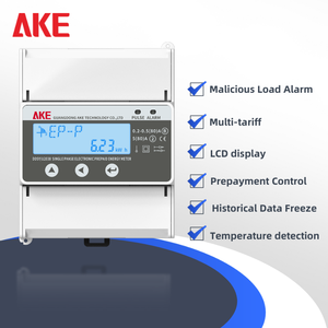 Compteur d'électricité intelligent prépayé électronique monophasé AKE DDSY/U2038 0.2-0.5(80)A/5(80)A 220V 50Hz - Product Image 6