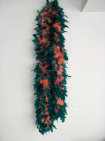 Boa en plumes de dinde bicolore, Boa Chandelle, Plumes, pour Carnaval, Mariage, Fête, Costume de scène, Garniture de châle, Artisanat DIY, Vente en gros