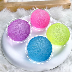2.2 Inch Maltose Glossy Purple Customized Logo Stress <b>Ball</b> Soft Slow Rebound Stress Relief <b>Squeeze</b> Toy for Kids Adults - Product Image 1