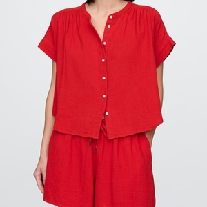 Conjuntos Casuales de Lino para Mujer, Primavera-Verano, 2 Piezas, Traje de Gasa de Algodón, Nueva Colección - Product Image 2