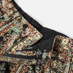 Pantalones de chándal holgados personalizados para hombre, de tapicería tejida con diseño de manta, a la moda - Product Image 4