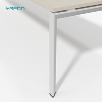 Meubles de bureau en acier simples et modernes, table de travail pour 2 à 6 personnes, pour la maison, l'école ou le salon