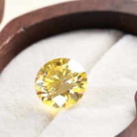 Pierre de Moissanite Jaune Citron de 1 Carat de Haute Qualité en Gros, Qualité VVS, pour la Fabrication de Bijoux, Fournisseur d'Usine OEM