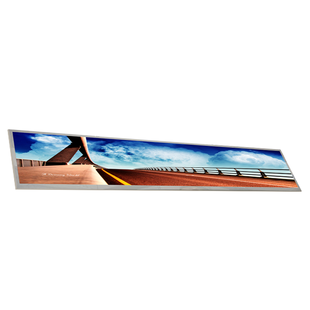 BOE 24\" Indoor TFT Digital Advertising LCD Screen Module LED Backlight 1920x360 Resolution 300cd/m Brightness LVDS-30 Bus Rail