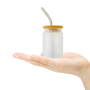 Mini-verre en verre de 3,5 oz avec couvercle et paille, personnalisable par sublimation avec logo, impression DIY pour mariage, fête, vacances - Product Image 3