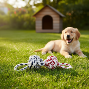 Jouet en corde de coton Yommy 24 cm, jouet à mâcher pour chiens - Product Image 3