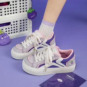 Chaussures Eggplant - style féminin. Nouvelle conception été 2026. Semelle épaisse d'origine. Chaussures de sport décontractées, tendance et polyvalentes. - Product Image 2