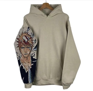 Nuovi Arrivi 2023 Felpe con Cappuccio e Maniche in Tessuto Arazzo <span class=keywords><strong>Anime</strong></span> da Uomo Felpe con Cappuccio a Cartoni Animati Personalizzate in Tessuto Arazzo - Product Image 3