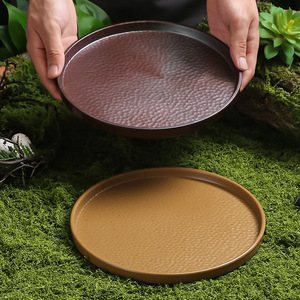 Assiettes rondes en mélamine tendance, parfaites pour servir du bœuf Chaoshan fraîchement coupé dans les restaurants de hot pot. - Product Image 2