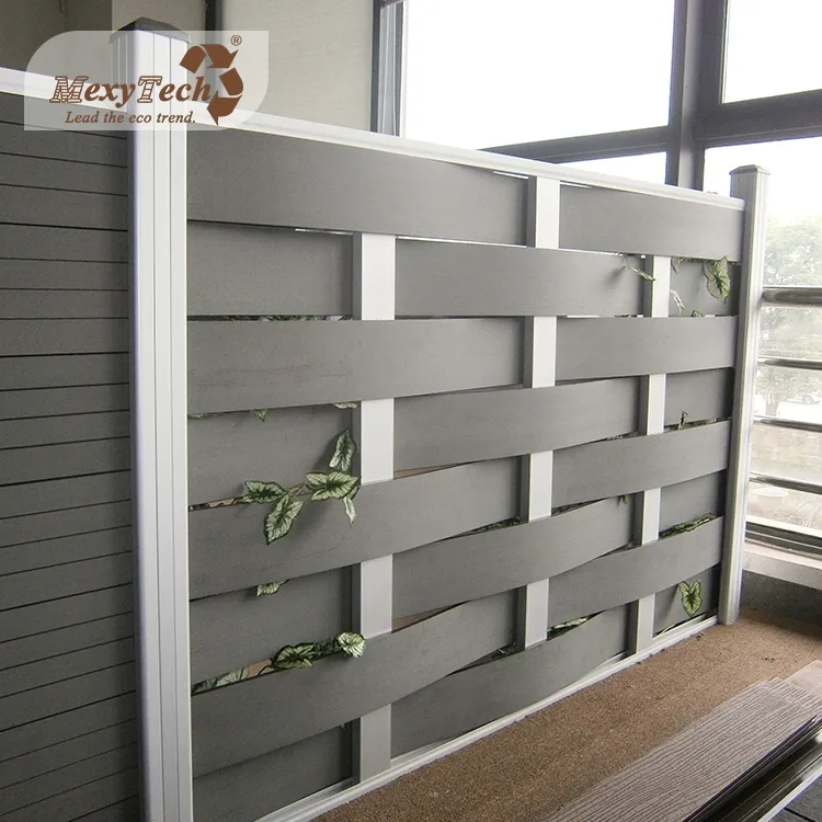 Woven style Exterior waterproof cheap wood plastic composite wall panels wooden decorative fence