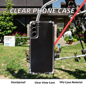 <span class=keywords><strong>Cover</strong></span> in Silicone trasparente antiurto in TPU 1.5mm per <span class=keywords><strong>Samsung</strong></span> per Galaxy S24 S23 FE S22 Ultra S21 S20 S10 <span class=keywords><strong>S9</strong></span> custodia per telefono - Product Image 2