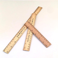 Règle en bambou en bois écologique de 15cm 30cm pour le bureau scolaire ou la promotion avec des échelles en cm et en pouces