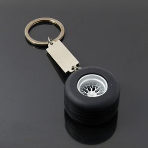 الإطارات المعدنية المفاتيح 3D سيارة الإطارات المستديرة هدية إعلانية عجلة المطاط كيرينغ - Product Image 2