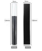 Logo personnalisé Mascara de luxe longue durée à séchage rapide Mascara de luxe bouclé imperméable végan sans cruauté aux animaux domestiques Mascara épais noir