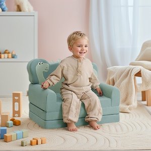 Sofá Infantil Plegable al por Mayor de Fábrica, Sofá Moderno para Niños Pequeños, Sillón Individual para Bebés, Sofá de Juego Personalizado Comprimido para Niños - Product Image 1