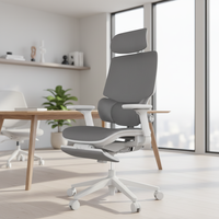 Chaise de bureau exécutive ergonomique moderne en tissu maillé pivotante avec dossier réglable et réglage en hauteur Zhejiang