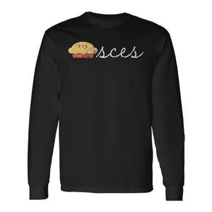 T-shirt a maniche lunghe con tema zodiacale Pesci, umoristica, per compleanno - Product Image 1