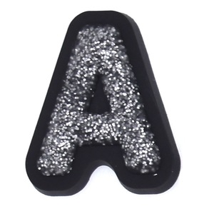 Dijes de Goma Suave de PVC para Zapatos <span class=keywords><strong>Xiami</strong></span>, Letras Plateadas Creativas Desmontables, Accesorios para Zuecos, Decoración Unisex - Product Image 6