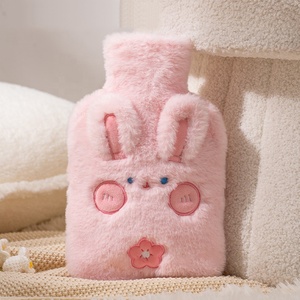 Pvc 500ml 1000ml <strong>Hot</strong> <strong>Water</strong> <strong>Bottle</strong> with Soft Cartoon Plush Cover <strong>for</strong> Hand <strong>Feet</strong> Warm - Product Image 6
