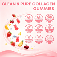 Gummies au collagène marin |   Complément alimentaire à la saveur fraise |   Peptides de collagène pour la santé de la peau, des cheveux, des ongles et des os