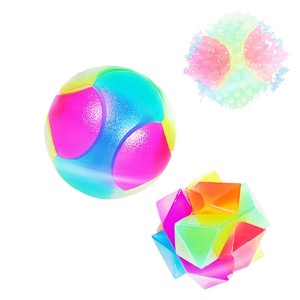 <b>Light</b> <b>up</b> <b>Dog</b> <b>Balls</b> Flashing Elastic <b>Ball</b> Bouncy Glow in the Dark Interactive Jumping Blinking <b>Dog</b> <b>Ball</b> Pet Toys - Product Image 1