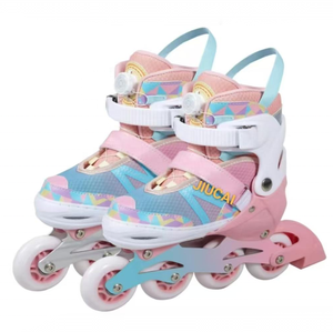 Patins à roulettes pour filles et garçons adolescents, réglables en <span class=keywords><strong>4</strong></span> tailles pour enfants, patins à roulettes pour tout-petits avec <span class=keywords><strong>roues</strong></span> lumineuses - Product Image 4
