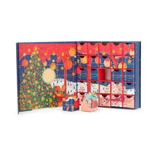 SGP Custom Art Paper Calendario de Adviento Caja de regalo 24 días Navidad Cajas de regalo vacías Sin impuestos Impresión en relieve - Product Image 6