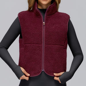 <span class=keywords><strong>Chaleco</strong></span> de Forro Polar Sherpa para <span class=keywords><strong>Mujer</strong></span> 9500 de Producción a Granel Abrigo <span class=keywords><strong>Teddy</strong></span> Cálido de Invierno con Cintura - Product Image 2