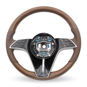Volante in legno a 3 razze stile Thong per Mercedes Classe E, Classe S, Classe C, GLC, GLE, ML, CLS, X253, E350, C300, 211, <span class=keywords><strong>S205</strong></span> - Product Image 6