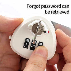 高セキュリティキーレスファイルキャビネットとメールボックスロックABSシェル3桁コンビネーションロックジムロッカー用 - Product Image 3