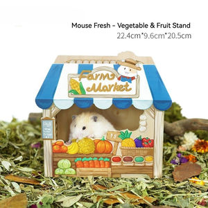 <span class=keywords><strong>Maison</strong></span> pour hamster multifonctionnelle en bois massif écologique au design original - Product Image 4