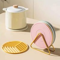 Sous-verre en silicone pour tasse à thé, tapis de table, tapis isolant thermique pour table à manger, flexible et indéformable, isolant contre les hautes températures