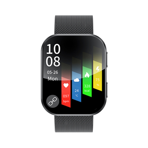 Nouvel arrivage de montre intelligente mince KM70 pour hommes femmes, puce d'écran AMOLED 1.96 pouces AT3085S boîtier en alliage d'aluminium BT Call Fitness Tracker - Product Image 2