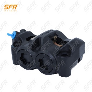 Étriers <span class=keywords><strong>de</strong></span> <span class=keywords><strong>frein</strong></span> électriques Tasko pour moto, avant, grands, radiaux, à double piston, pompe <span class=keywords><strong>de</strong></span> <span class=keywords><strong>frein</strong></span> modifiée en alliage d'aluminium noir, compatibles avec - Product Image 2