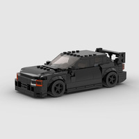 Compatible avec les petites pièces, voiture de course de luxe MOC, assemblage éducatif, bricolage, jouets de construction en plastique ABS pour enfants