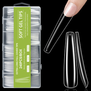 <span class=keywords><strong>Faux</strong></span> <span class=keywords><strong>ongles</strong></span> en acrylique <span class=keywords><strong>à</strong></span> pression, couvrance totale, pour usage domestique ou professionnel en salon - Product Image 3