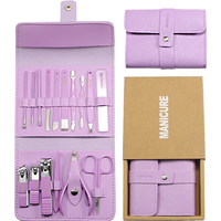 Ensemble de manucure et pédicure en acier inoxydable, best-seller, 16 pièces