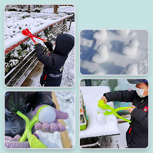 Star Snowball Maker Snow Ball Toy Game pour enfants <span class=keywords><strong>hiver</strong></span> de haute qualité en plastique épaissi Clip de combat de neige avec poignée - Product Image 3