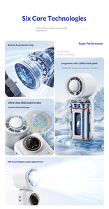 Ventilateur Rafraîchisseur d'Air Portable 2026 en Gros, Mini Ventilateur Rechargeable sur Pied, Ventilateur de Poche Rechargeable - Product Image 4