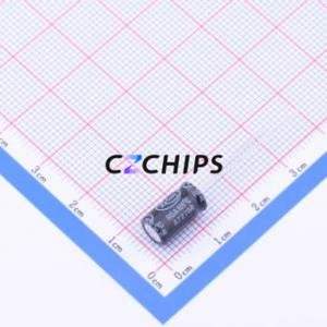 Condensador Electrolítico de Aluminio de Montaje Pasante RGA121M1EBK-0611G, D6.3xL11mm 120uF 20% 25V 2.5mm - Product Image 2