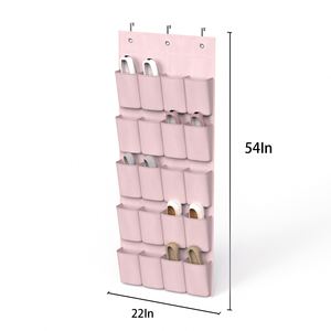 Eco-Friendly Non-Woven Fabric Door <b>Shoe</b> Organizer with 20 Pockets Hanging Closet <b>Storage</b> Bag for Household - Product Image 1